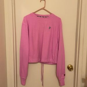 Pink cropped sweatshirt